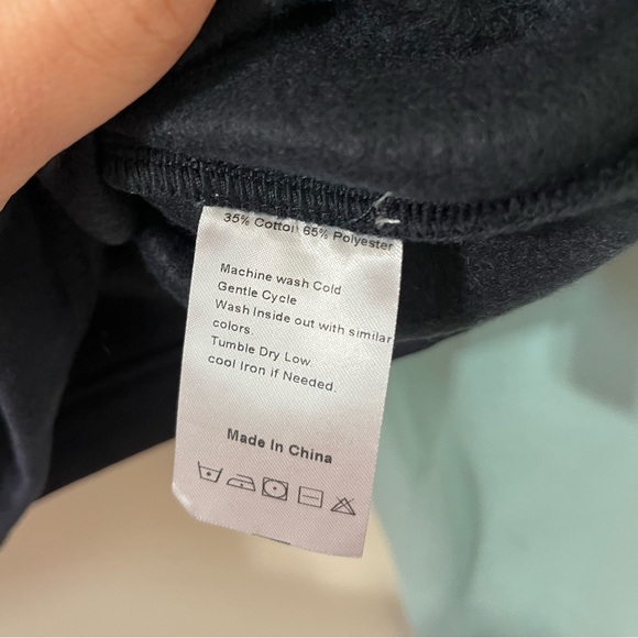 Christopher John Rogers Blue Brown Cropped Patchwork Pullover Hoodie Size Small - Picture 10 of 10